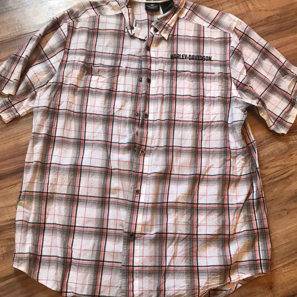 Men’s Harley Davidson short sleeve button down